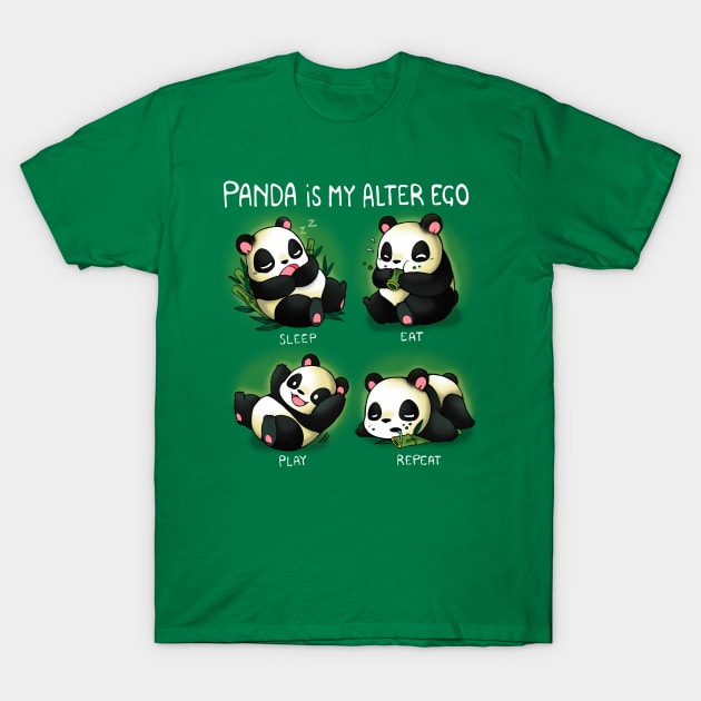 Panda Alter ego T-Shirt by Vallina84